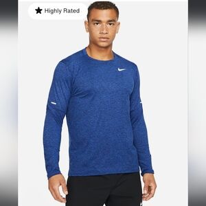 Nike Men's Element DriFIT Running Crew Top in Game Royal Blue - Size L